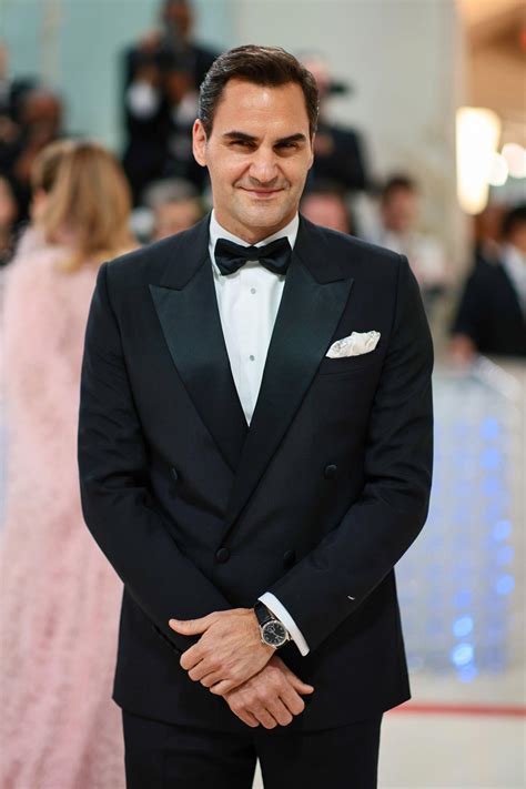 Roger Federer met gala